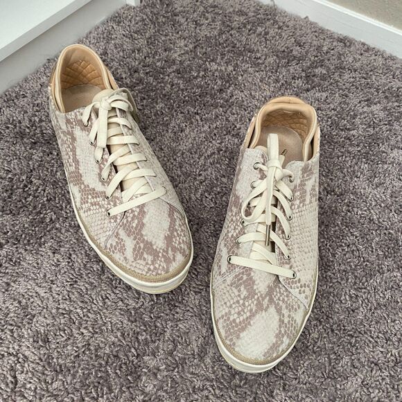 Dr. Scholl's Shoes - DR. SCHOLL'S Tan Snake Leather Upper Print Sneaker Size 11